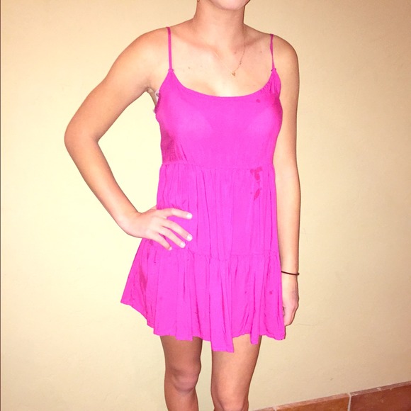 AE Hot Pink Brandy Melville style dress