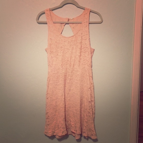 "Free People" open-back dress - M - light pink