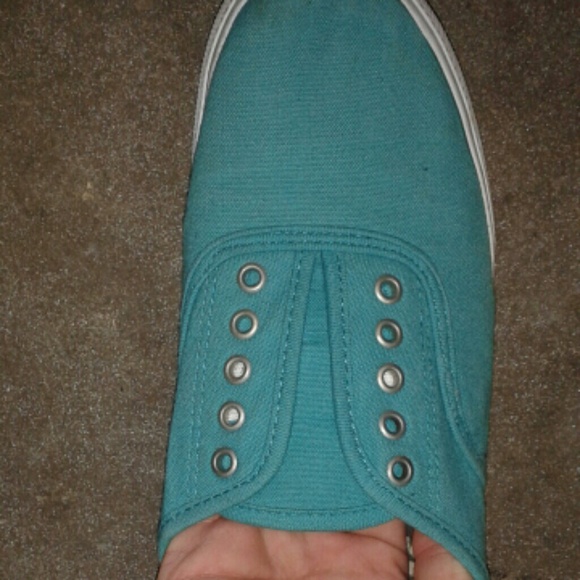 Mossimo Teal slip ons