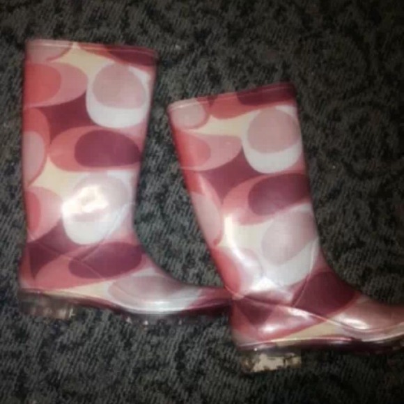 Coach rain boots