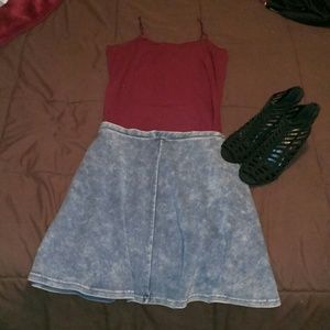 Denim Skater Skirt for @more2love