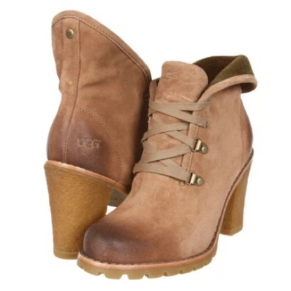 tan Ugg AUTHENTIC heels - Calynda