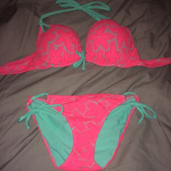 Victoria's Secret swim suit. Super cute!