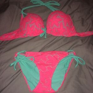 Victoria's Secret swim suit. Super cute!