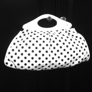 Polka dot purse