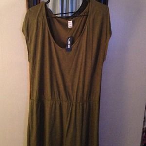 Military green dress