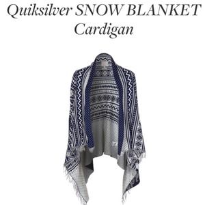 Quicksilver snow blanket oversized cardigan