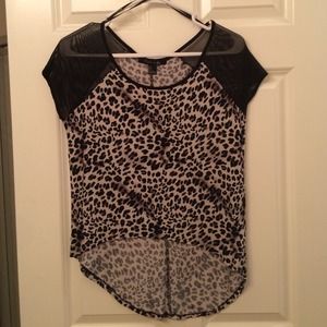 Forever 21 cheetah high low top