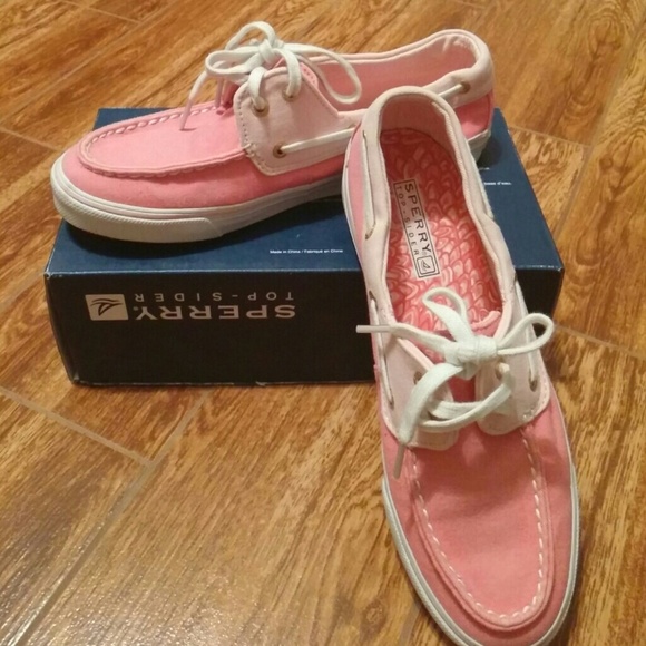 Sperry Top Siders Pink Hard to Find