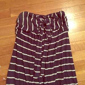 "Splendid" maxi dress - M - navy and white