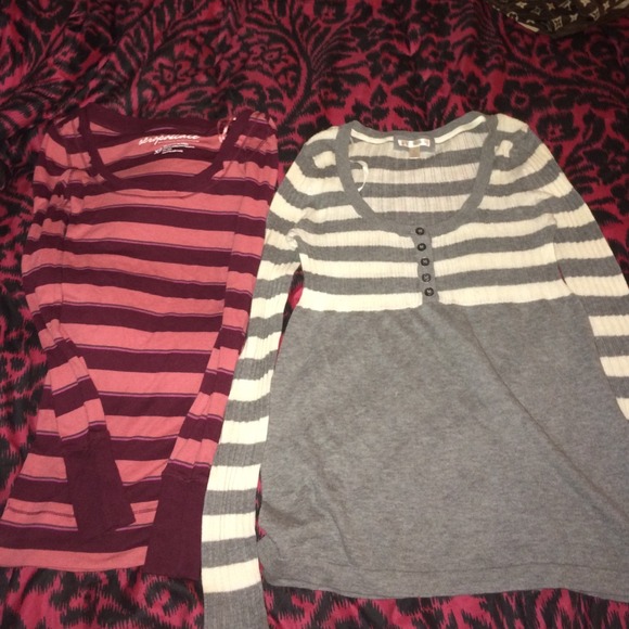Bundle: long sleeve top & sweater - Picture 1 of 3