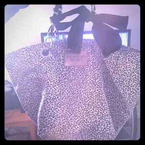 Victoria's Secret leopard tote bag