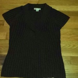 Brown knit top
