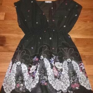 Chocolate brown sheer top