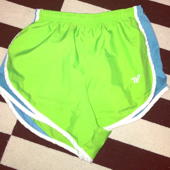 Lime Green Running shorts (fit like Nike Dri-Fits)