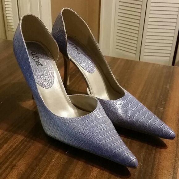 Blue snake design Diba heels