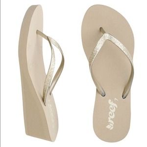 Reef flip flops krystal star wedge