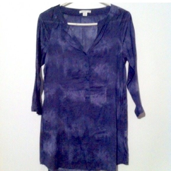 🔖 B1G1 FREE🔖 Boho tie-dye tunic length top - Picture 2 of 2