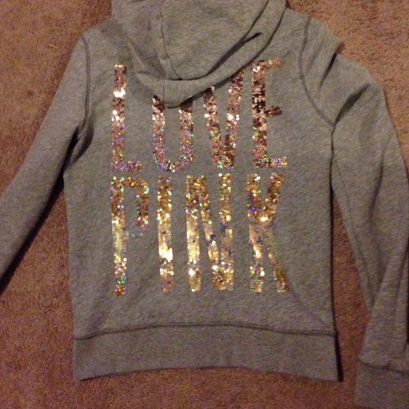 Vs pink bling hoodie