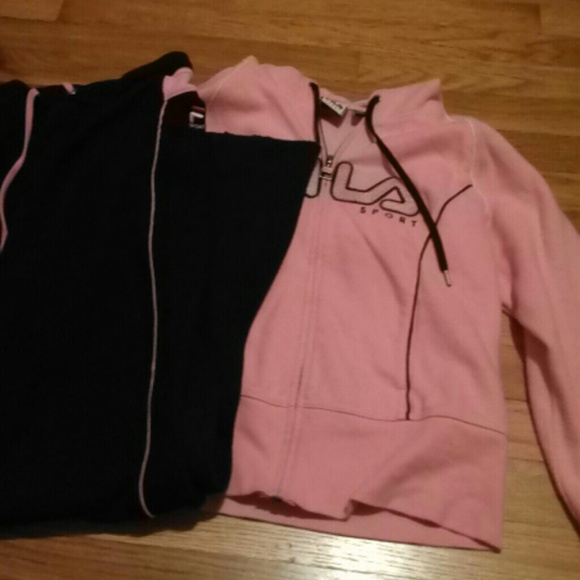 Pink FILA sweat suit