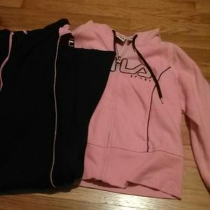 Pink FILA sweat suit