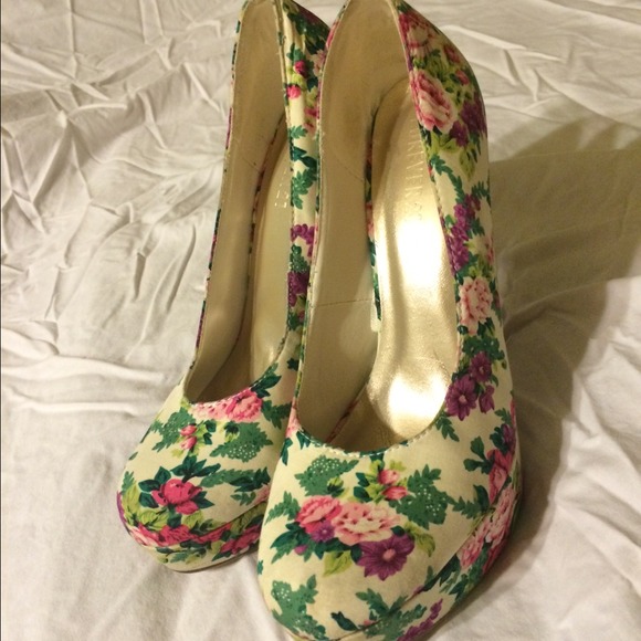Floral High Heels