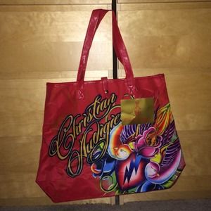 Christian Audigier Mural Tote