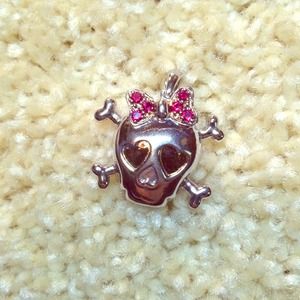 Adorable Authentic Silver Skull and Crossbones