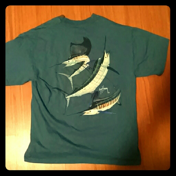Stunny blue guy harvey tee
