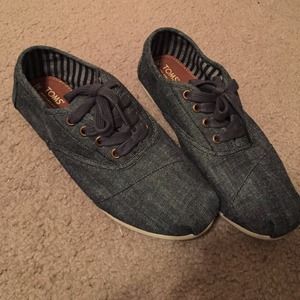 Denim TOMS Cordones
