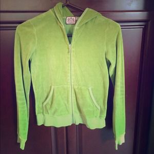 Juicy velour zippered hoodie