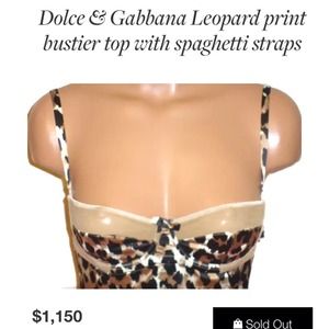 ONE DAY SALE NEW! DOLCE & GABBANA corset camisole