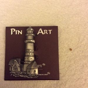 Spoontiques Boston Light Pewter Pin
