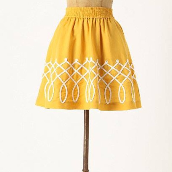 Anthropologie Sugar Work Skirt