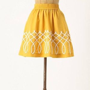Anthropologie Sugar Work Skirt