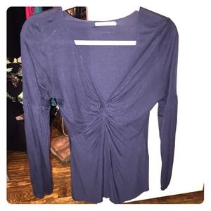 Velvet Knot-Front Top