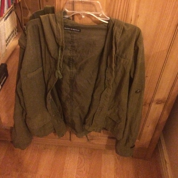 Green Hailey Brandy Melville military jacket