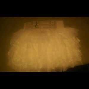 White layered skirt