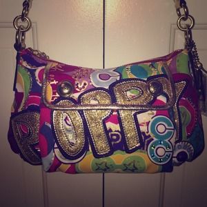 Coach Multicolor 'Poppy' Handbag