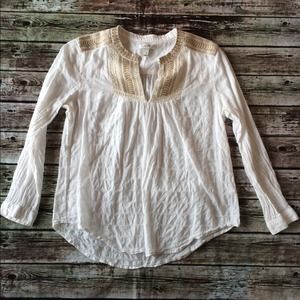 J.crew shirt with embroidery detail