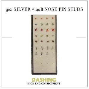 Assortment of .925 Silver #120B Nose Pin Studs