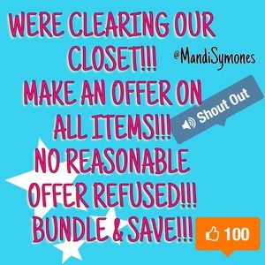 🎉🎉CLOSET CLEARING SALE 📢📣