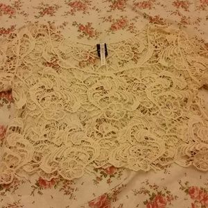 Lace crop top
