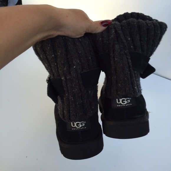 Ugg authentic Cambridge black boots Sz 8 new - Picture 2 of 4