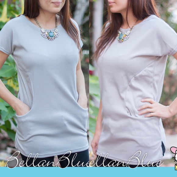 💠💠The RALEIGH tunic top/dress- GREY - Picture 3 of 4