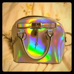 Holographic aldo bag