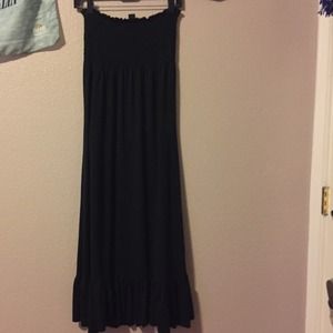 Black maxi dress