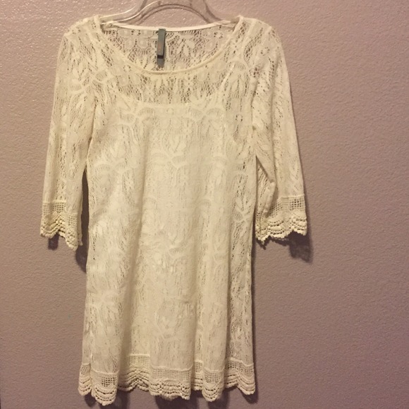 Crochet lace dress