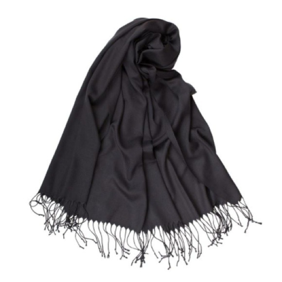 Soft Black Scarf - Picture 2 of 2