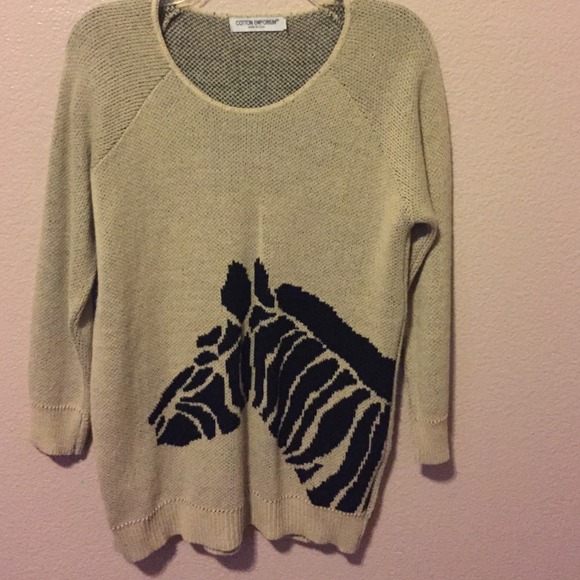 Zebra animal sweater!